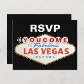 Las Vegas signiert Hochzeit in Urlaubsort RSVP Kar (Vorne/Hinten)