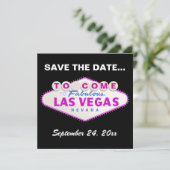 Las Vegas signiert Hochzeit in Urlaubsort Save the Date (Stehend Vorderseite)