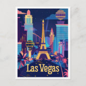 Las Vegas - Sin City After Dark Save the Date Postkarte (Vorderseite)