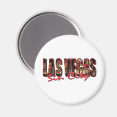 Las Vegas Sin City Magnet (Vorderseite/Rückseite)