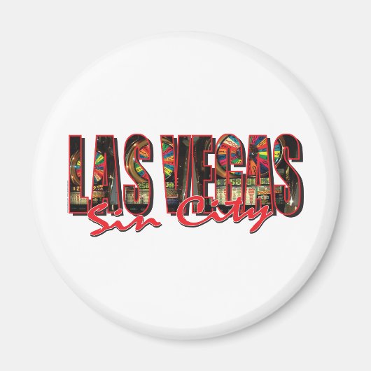 Las Vegas Sin City Magnet (Vorne)