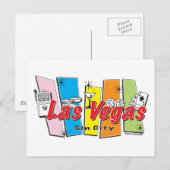Las Vegas Sin City Postkarte (Vorne/Hinten)
