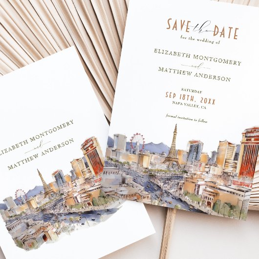 Las Vegas Sin City Wedding Save the Date Card Einladung