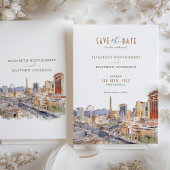 Las Vegas Sin City Wedding Save the Date Card Einladung