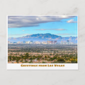 Las Vegas Skyline aus der Wüste Postkarte (Vorderseite)