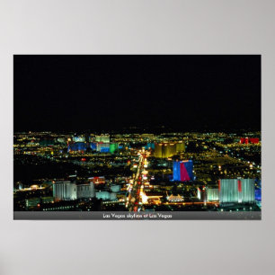 Las Vegas Skyline bei Las Vegas Poster