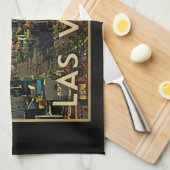 Las Vegas Skyline Geschirrtuch (Viertel Falte)