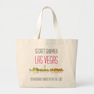 Las Vegas-Skyline Jumbo Stoffbeutel