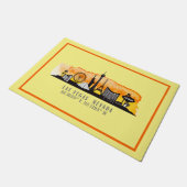 Las Vegas Skyline Latitude Fußmatte (Schrägansicht)