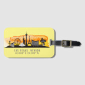 Las Vegas Skyline Latitude Gepäckanhänger (Vorderseite (Horizontal))