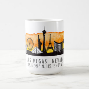 Las Vegas Skyline Latitude Kaffeetasse