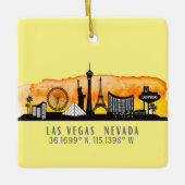 Las Vegas Skyline Latitude Personalisiert Keramikornament (Vorderseite)