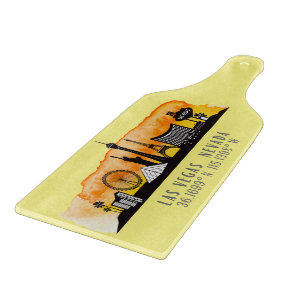 Las Vegas Skyline Latitude Schneidebrett