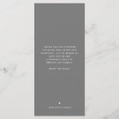 Las Vegas Skyline | Menü für Hochzeiten Menükarte (Rückseite)