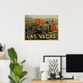 Las Vegas Skyline Poster (Heimbüro)