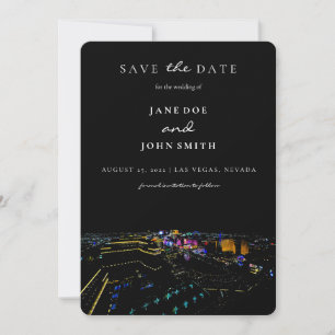 Las Vegas Skyline Save the Date Karte
