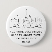 Las Vegas Skyline | Schaltfläche "Benutzerdefinier Button (Vorderseite)