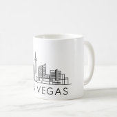 Las Vegas Skyline - Stadtbild Kaffeetasse (VorderseiteRechts)