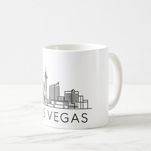 Las Vegas Skyline - Stadtbild Kaffeetasse (VorderseiteRechts)