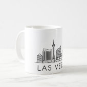 Las Vegas Skyline - Stadtbild Kaffeetasse (Vorderseite Links)
