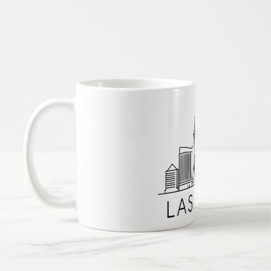 Las Vegas Skyline - Stadtbild Kaffeetasse (Links)