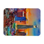 Las Vegas Skyline Watercolor Magnet (Horizontal)