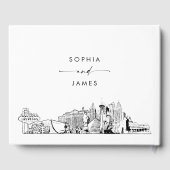 Las Vegas Skyline Wedding Guest Book Gästebuch (Rückseite)