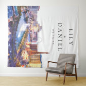 Las Vegas Skyline Wedding Photo Backdrop Wandteppich (Beispiel (Horizontal))