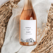 Las Vegas Skyline Weinetikett