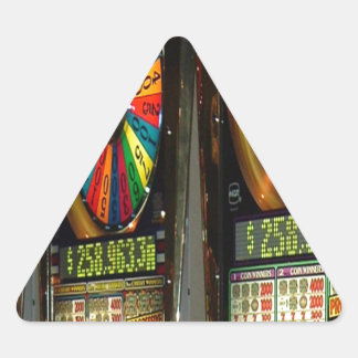 Las Vegas Slot Maschinen Dreieckiger Aufkleber