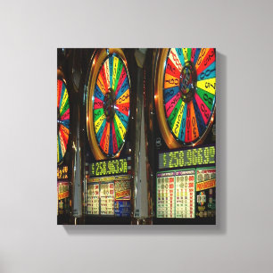 Las Vegas Slot Maschinen Leinwanddruck