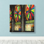 Las Vegas Slot Maschinen Leinwanddruck (Insitu (Holzboden))