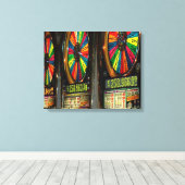 Las Vegas Slot Maschinen Leinwanddruck (Insitu (Holzboden))