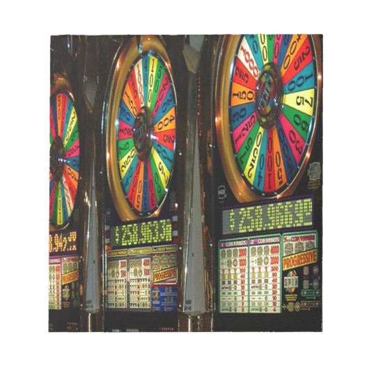 Las Vegas Slot Maschinen Notizblock (Vorderseite)