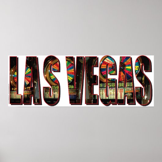 Las Vegas Slot Maschinen Poster (Vorne)