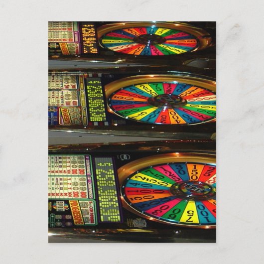 Las Vegas Slot Maschinen Postkarte (Vorderseite)