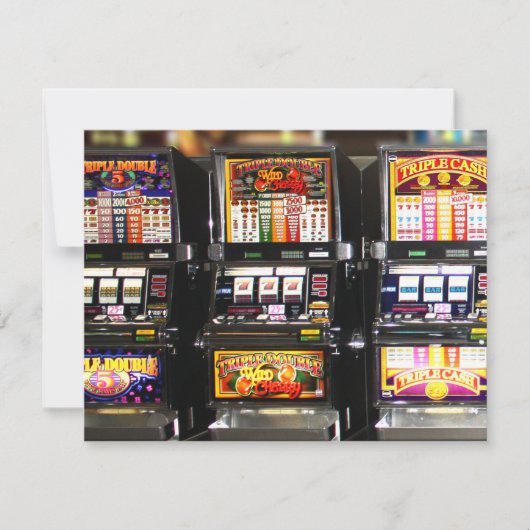 Las Vegas Slots Dream Machines Einladung (Vorderseite)