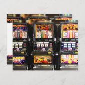 Las Vegas Slots Dream Machines Einladung (Vorne/Hinten)
