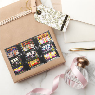 Las Vegas Slots Dream Machines Rechteckiger Aufkleber