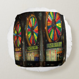 Las VEGAS-SLOTS Rundes Kissen