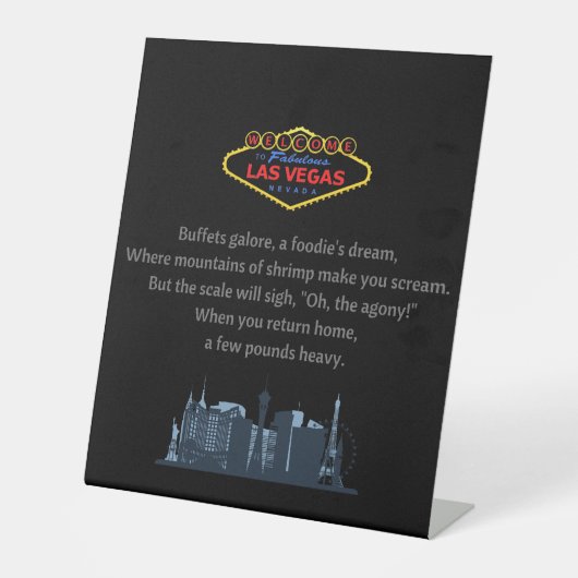 Las Vegas Sockelschild (Vorderseite)