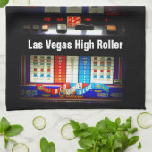 Las Vegas-Spielautomat-High Roller Handtuch (Gefaltet)