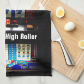 Las Vegas-Spielautomat-High Roller Handtuch (Viertel Falte)