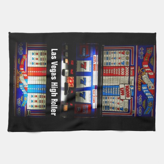 Las Vegas-Spielautomat-High Roller Handtuch (Horizontal)