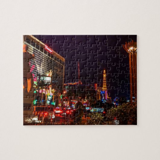 Las Vegas-Stadt beleuchtet Puzzlen Puzzle (Horizontal)