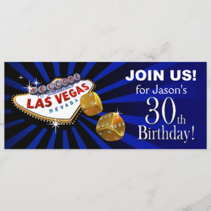 Las Vegas Sternexplosion 30. Geburtstag Einladung