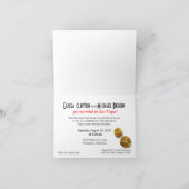 Las Vegas Sternexplosion Hochzeit Rezeption Gold s Einladung (Innenseite)