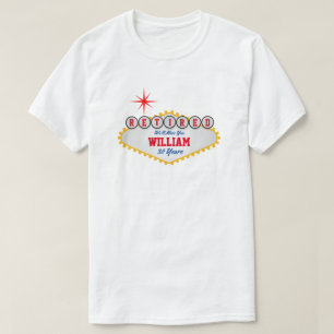 Las Vegas Stil Schildermüdung personalisieren T-Shirt