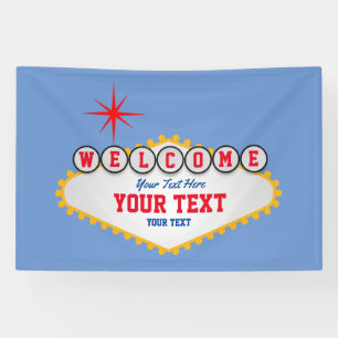 Las Vegas Stil Willkommen in Ihrem Text Banner