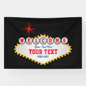 Las Vegas Stil Willkommen in Ihrem Text Banner (Horizontal)